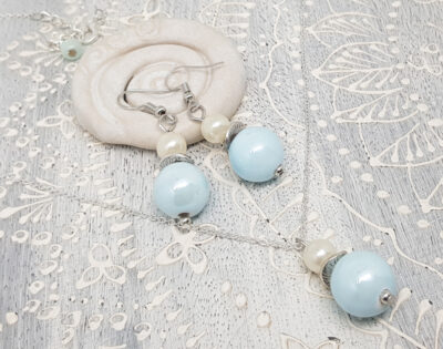 Schmuckset Himmelblau