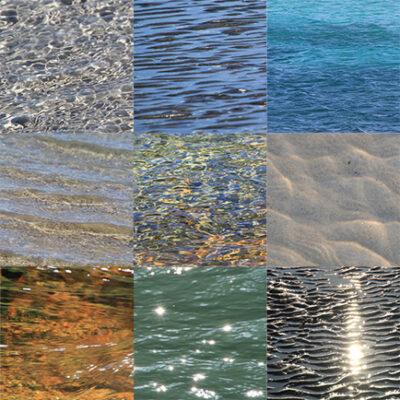 Grusskarte - Wasser
