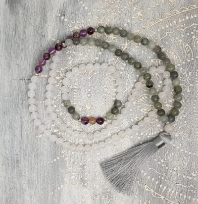 Set Steinhalskette und Armband "Meditation"