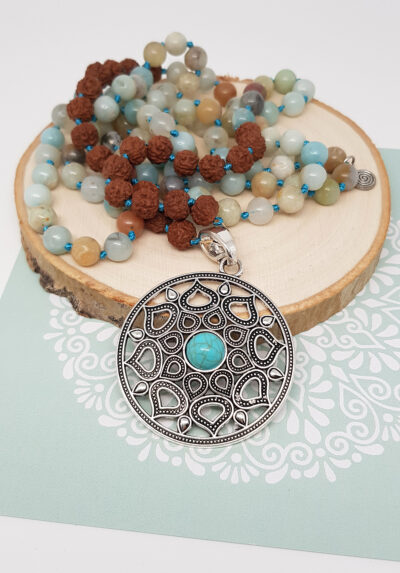 Mala Kette "Blumenamulett"