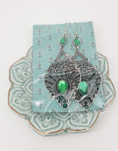 Ohrschmuck "Lemuria" (grün)