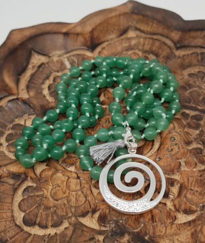 Mala Steinkette "Aventurin Spirale"