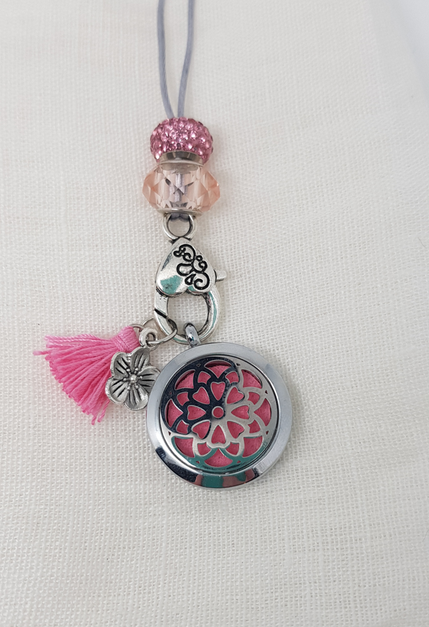 Halskette Aroma-Medaillon "Blume" – Bild 3