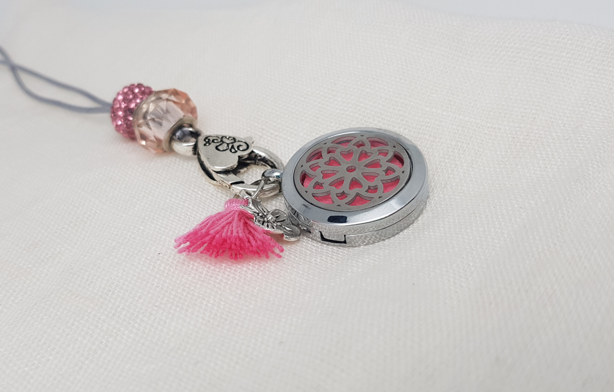 Halskette Aroma-Medaillon "Blume" – Bild 5