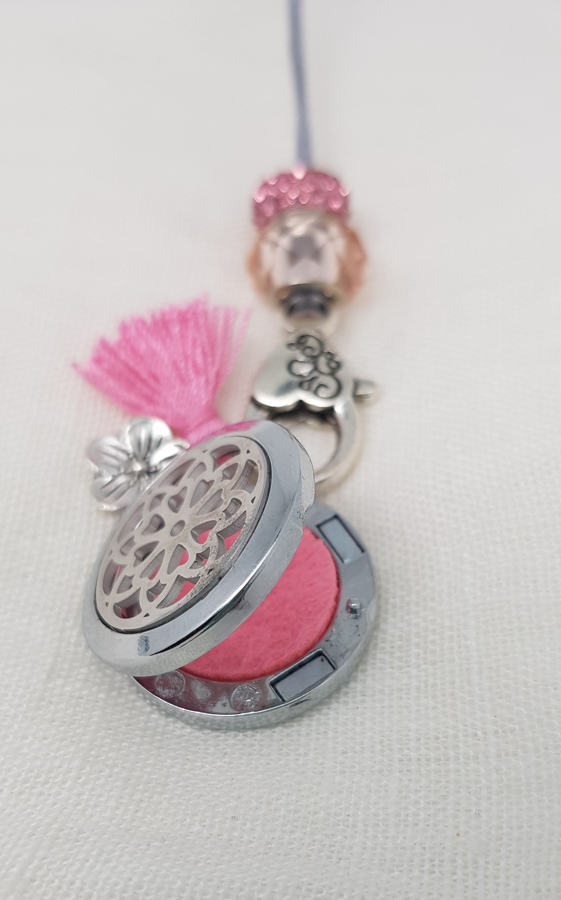 Halskette Aroma-Medaillon "Blume" – Bild 2