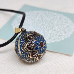 Alternative view of Klangkugel "Mandala" (Petrol)