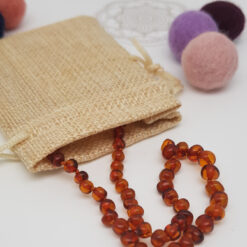 Alternative view of Halskette "Bernstein Cognac"