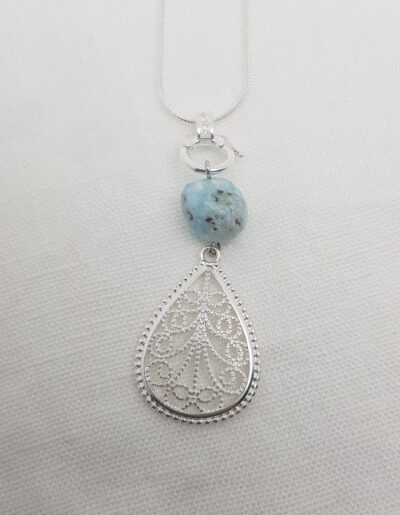 Larimar Halskette "Wasser"