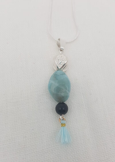 Larimar Halskette "Rhombus"