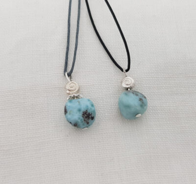 Larimar Halskette "Nugget