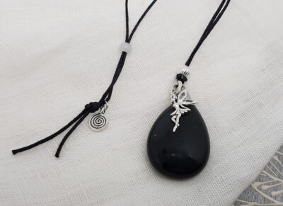 Halskette "Obsidian Elfe"