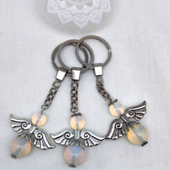 Alternative view of Schlüsselanhänger Engel (Opal)