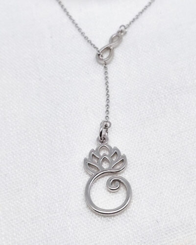 Halskette "Lotus mit Infinity"