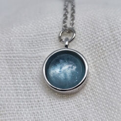 Alternative view of Halskette mit Edelsteinanhänger (Aquamarin)