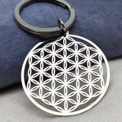 Alternative view of Schlüsselanhänger "Blume des Lebens"