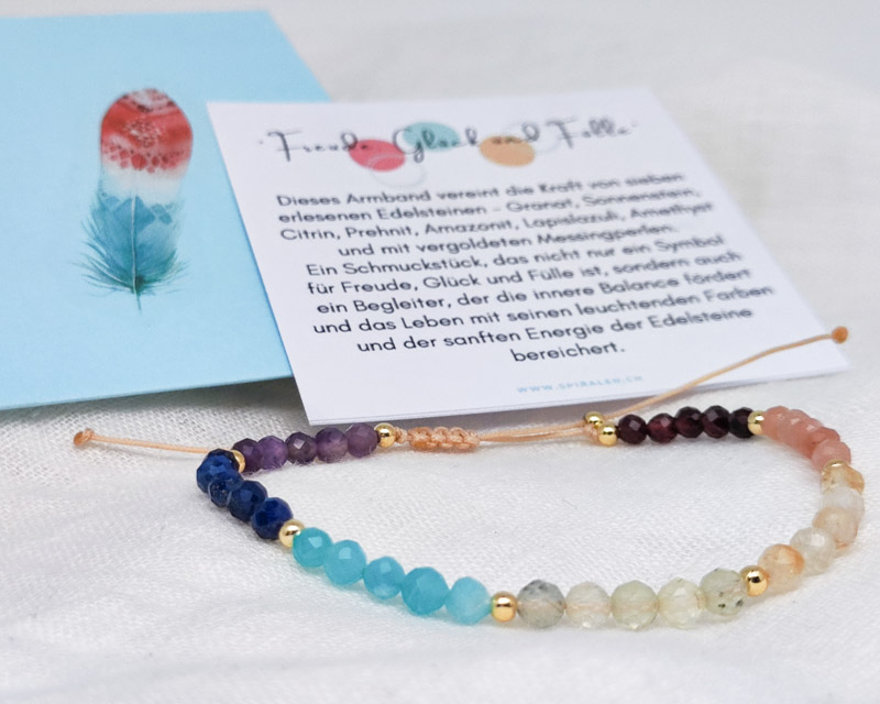 Armband "Freude, Glück und Fülle" – Bild 4