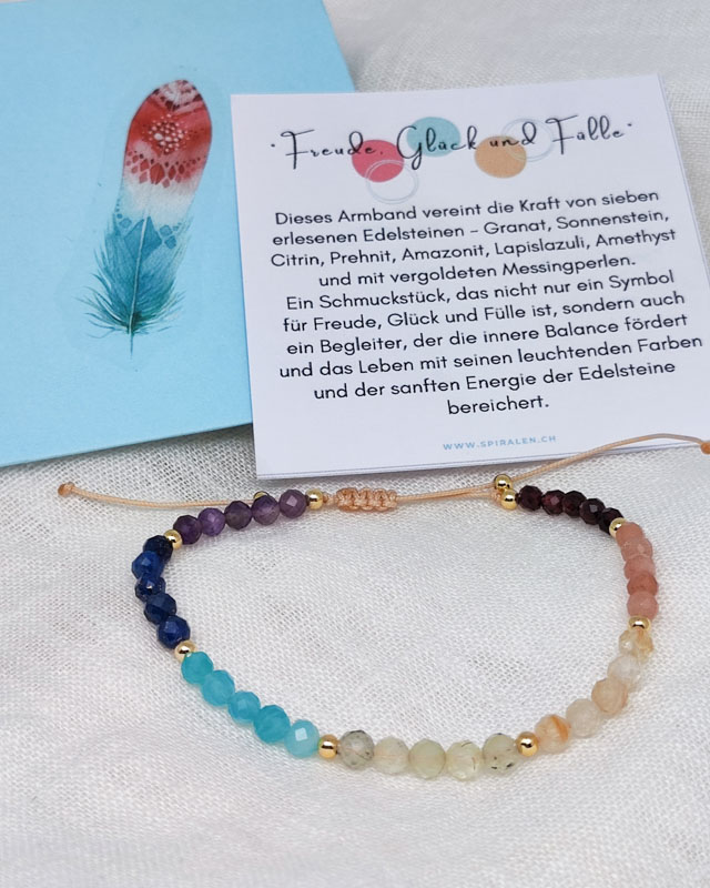 Armband "Freude, Glück und Fülle"