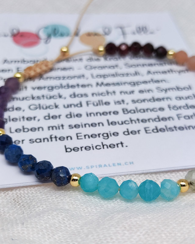 Armband "Freude, Glück und Fülle" – Bild 2