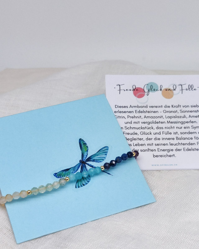 Armband "Freude, Glück und Fülle" – Bild 7