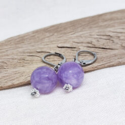 Alternative view of Ohrhänger "Lavendel Amethyst"