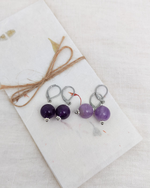 Ohrhänger "Lavendel Amethyst" – Bild 5