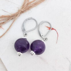 Alternative view of Ohrhänger "Lavendel Amethyst"