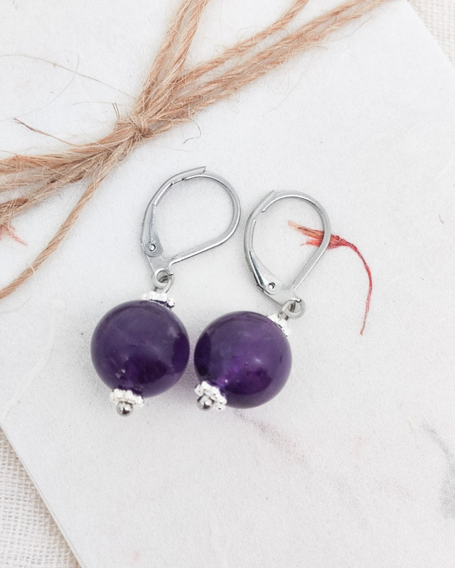 Ohrhänger "Lavendel Amethyst" – Bild 2