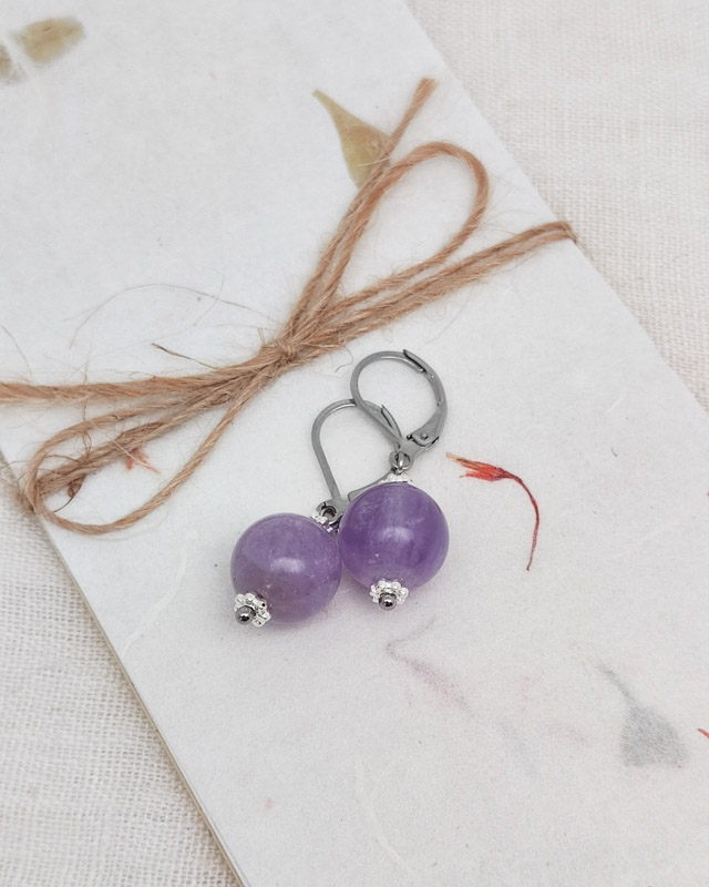 Ohrhänger "Lavendel Amethyst" – Bild 4