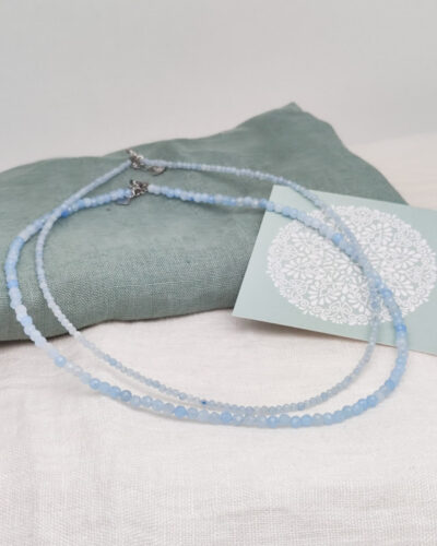 Steinkette "Freudenschimmer" (Aquamarin)