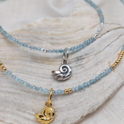 Alternative view of Steinkette "Freudenschimmer - Seelenmuschel"