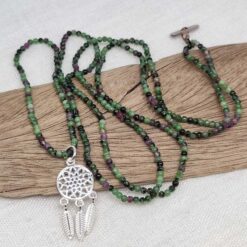 Steinkette "Fein im Hier" (Traumfänger)