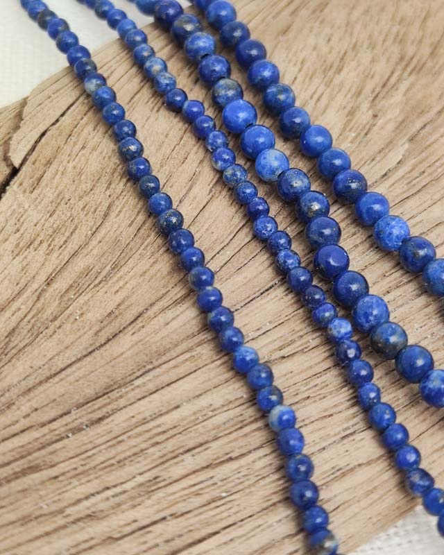 Steinkette "Blaue Lotusblüte" (Lapislazuli) – Bild 7