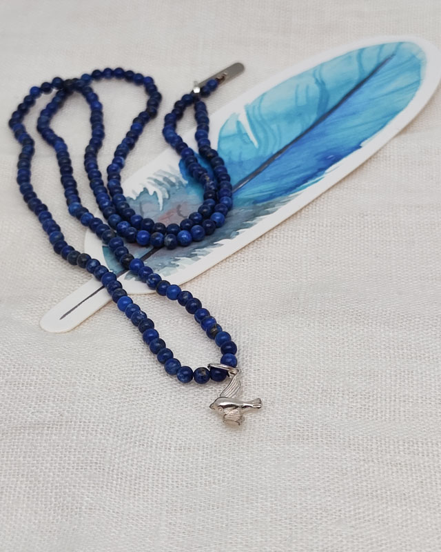 Steinkette "Wegbegleiterin - Schwalbe" – Bild 3