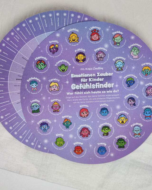 Gefühlsfinder Rad - Oil Magic Emotionen Zauber für Kinder