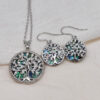 Schmuckset "Lebensbaum mit Paua"