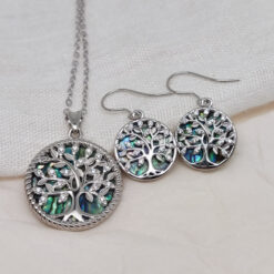 Schmuckset "Lebensbaum mit Paua"
