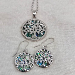 Schmuckset "Lebensbaum mit Paua" – Bild 7